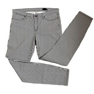Club Monaco | Black and White Striped Lightweight Skinny Jeans | size 10